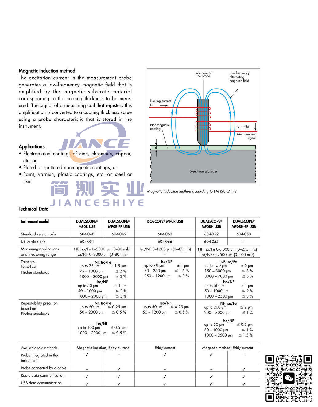 菲希尔 MPOR 两用带线涂层测厚仪_FISCHER MPOR膜厚仪